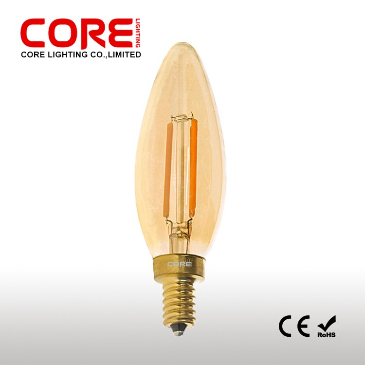 Filament C37-GG1-2W/4W E14 Golden Cover