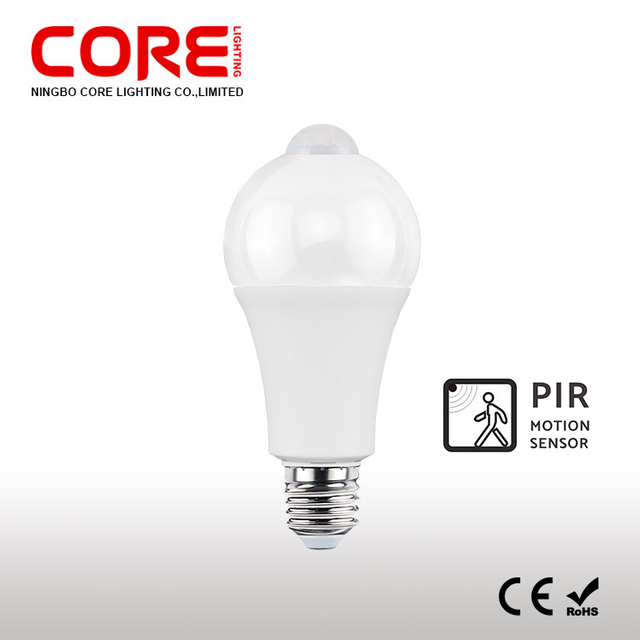A60 E27 PIR Motion Sensor LED Bulb Auto On When Motion Detected