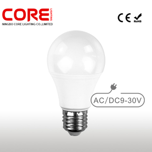 A60-WP6-10W 9-30V AC-DC E27 led bulb 