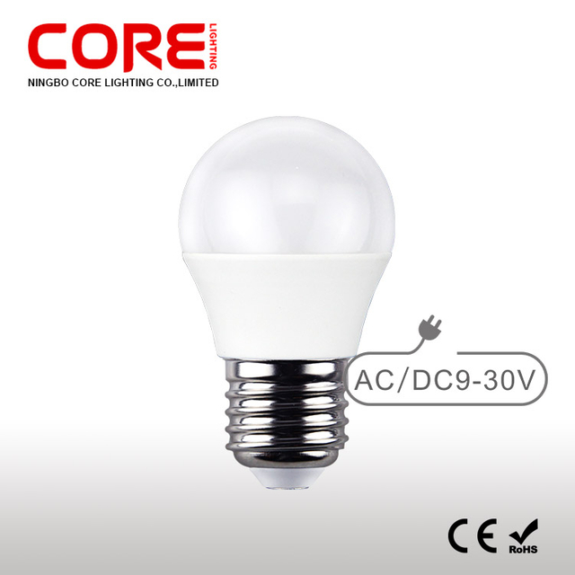 G45 6W LED Bulb AC/DC 9-30V E14 / E27 Low Voltage
