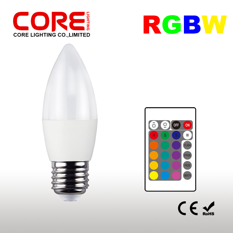 C37-WP3-5W-RGBW E27